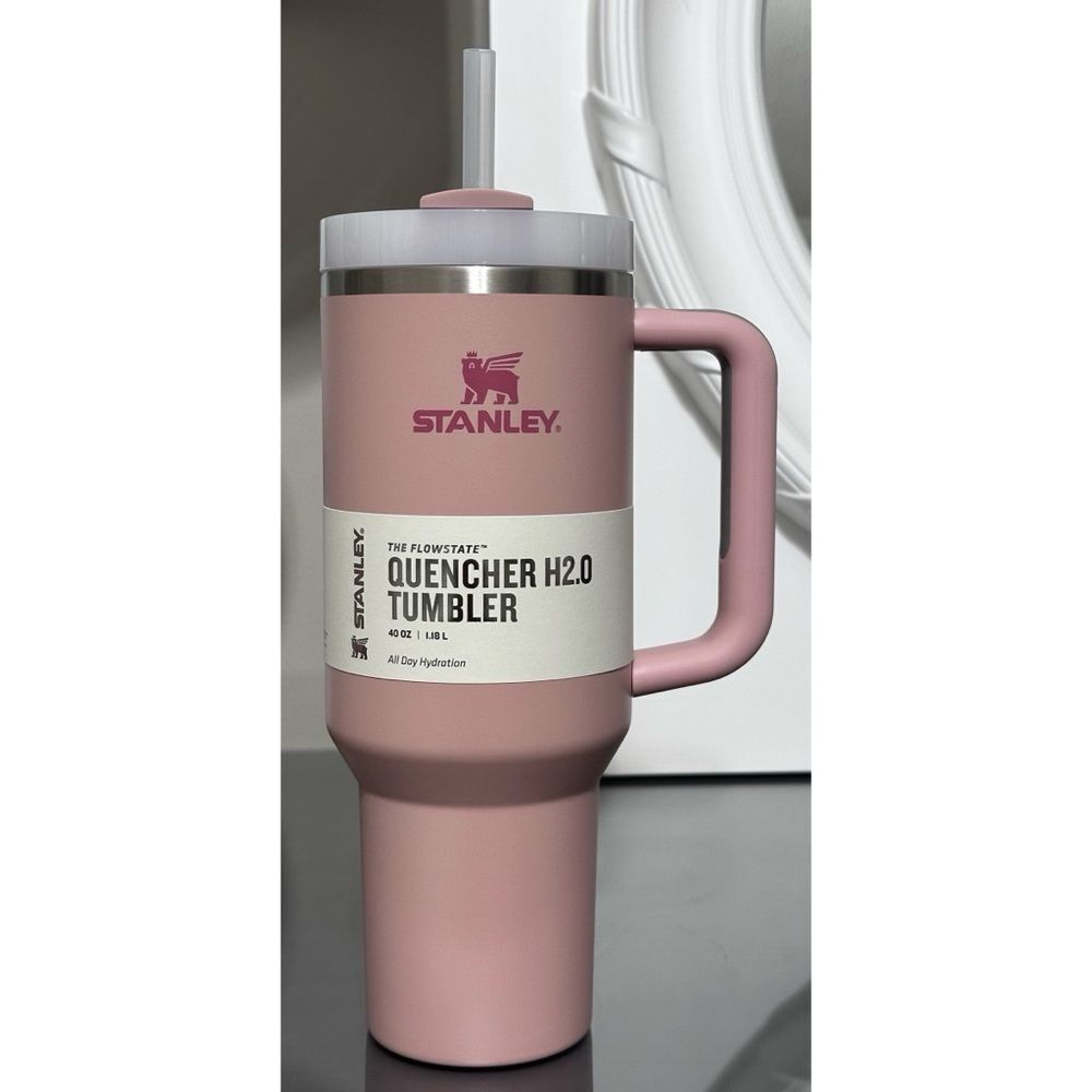 Stanley Quencher H2.0 FlowState Tumbler 40oz, PINK DUSK - Picture 1 of 4